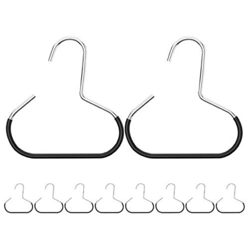 VALICLUD 10 piezas Soporte para Bufandas y Cinturones con Anillos Antideslizantes de Resistente Organizador Multifuncional para Armario para Colgar Pañuelos Chalinas y Tops