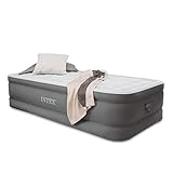 Intex PremAire Elevated Airbed with Built-in Electric Pump, Bed Height 18