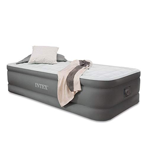 Intex PremAire Elevated Airbed with Built-in Electric Air Pump, Twin