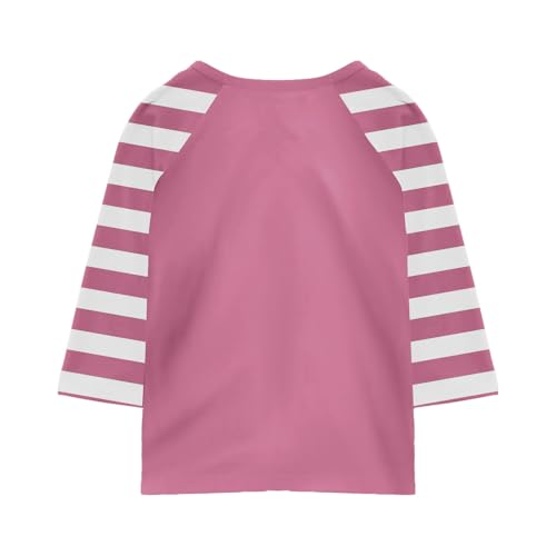 Girls Raglan 3/4 Sleeve T-Shirt Soft Casual Crew Neck Gradient Top Comfortable Tee for Kids2
