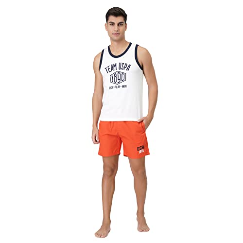 Image of U.S. POLO ASSN. Mens Solid Cotton Mid Rise Boxers - Pack of 1