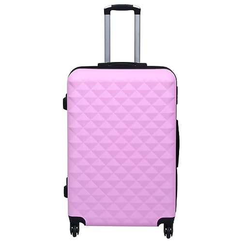 SKM Hardcase Trolley Pink ABS,Pink (Weight 8.6KG)2