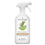 ATTITUDE Bathroom Cleaner, EWG Verified, Plant- and Mineral-Based Ingredients, Vegan and Cruelty-Free Household Products, Citrus Zest, 27.1 Fl Oz