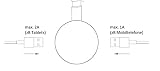 kalb Material für Möbel Lampka LED do łóżka + ładowanie USB. TOUCH lampka do czytania lampka do czytania, ładowarka, kolor: biały