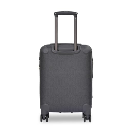 Image of Tommy Hilfiger Jazz Mid Soft Luggage - Grey |Check-in Trolley Bag with TSA Lock | 360 Spinner Double Wheels | Telescopic Handle | Expandable | Polyester Shell Suitcase | 76L Capacity | 67cm