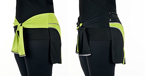 Run Belt - The World's First Workout Wrap - 3 Pockets - Fitness in Style - A New Kind of Running/Workout Belt