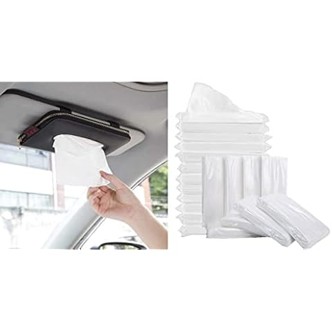 Bought Together: 1x Car Tissue Holder+12Pack Refills (Save 2$) Cover
