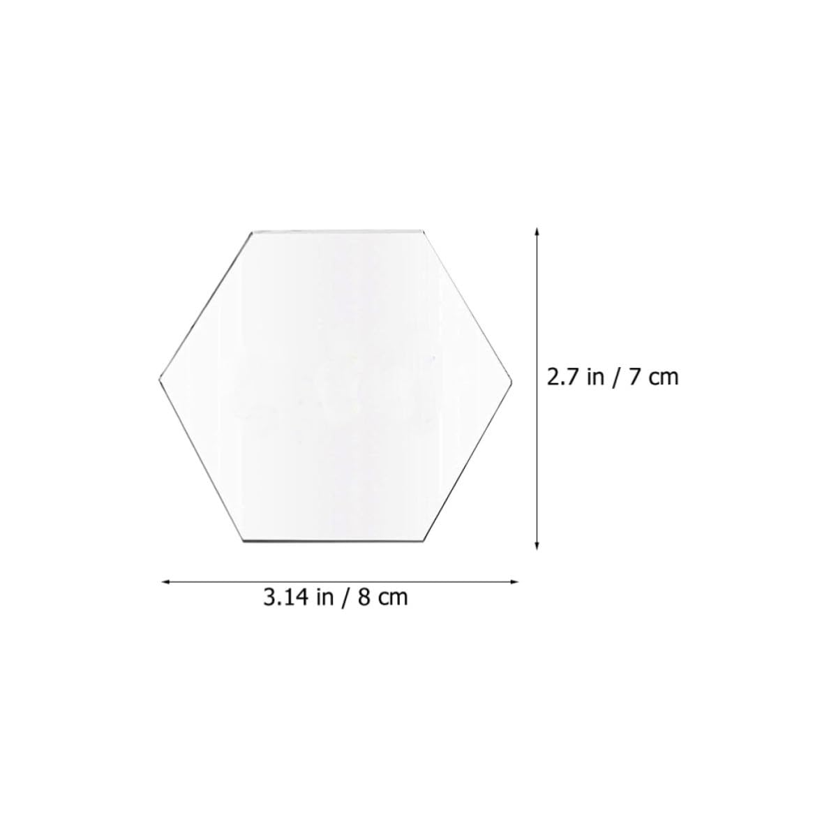 10pcs Hexagonal Acrylic Blanks DIY Cards for Children’s Art