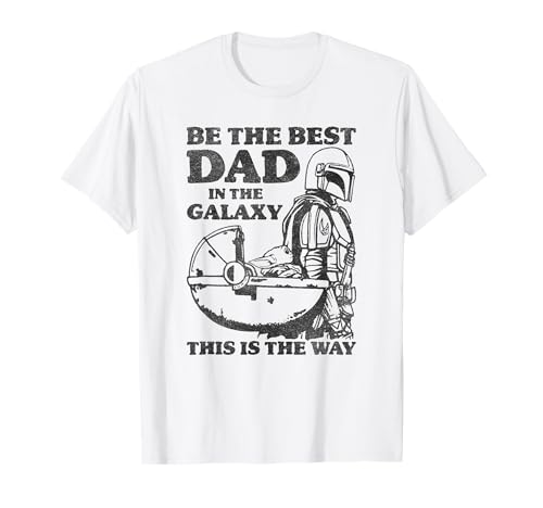 Star Wars: The Mandalorian Father's Day Best Dad Vintage Maglietta