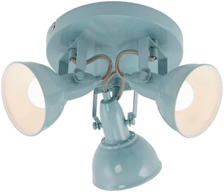 BRILONER – Ceiling Light, 3 Bulbs, Round, Classic Living Room Lighting, E14, Max. 40 W, 21 x 21 x 15.5 cm, Grey, Living Room Ceiling Lamp, Bedroom Ceiling Lamp BRILONER – Ceiling Light, 3 Bulbs, Round, Classic Living Room Lighting, E14, Max. 40 W, 21 x 21 x 15.5 cm, Grey, Living Room Ceiling Lamp, Bedroom Ceiling Lamp