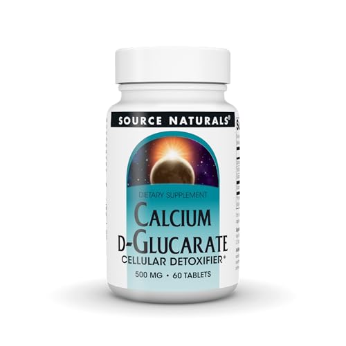 Source Naturals Calcium D-Glucarate, Cellular Detoxifier* - 500 mg - 60 Tablets