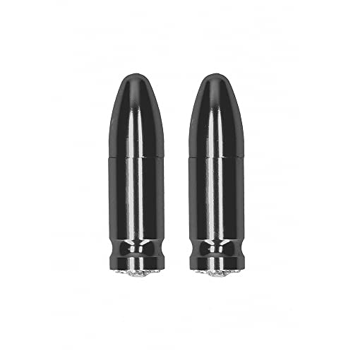 Magnetic Nipple Clamps - Diamond Bullet - Grey