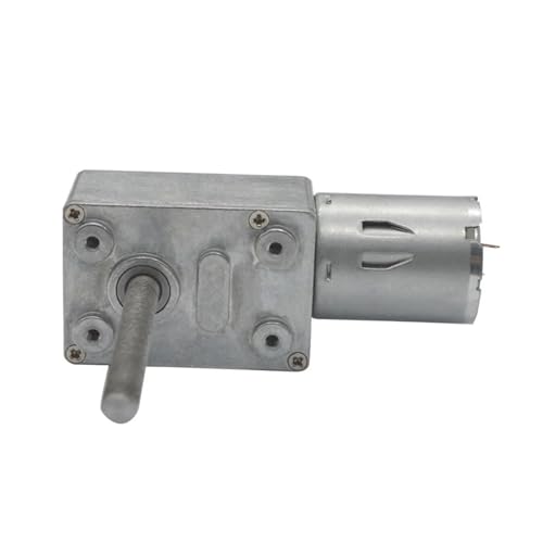 Motorreductor sin fin 12V con eje M6 roscado para evitar el retroceso 4