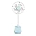 Ecloud Shop Mini Ventilador con Clip, se Puede Colocar en Cualquier Posición, se Puede Doblar en Cualquier ángulo, Apto para Silla de Ruedas para Cochecito, Ventilador de Escritorio Pequeño-Azul