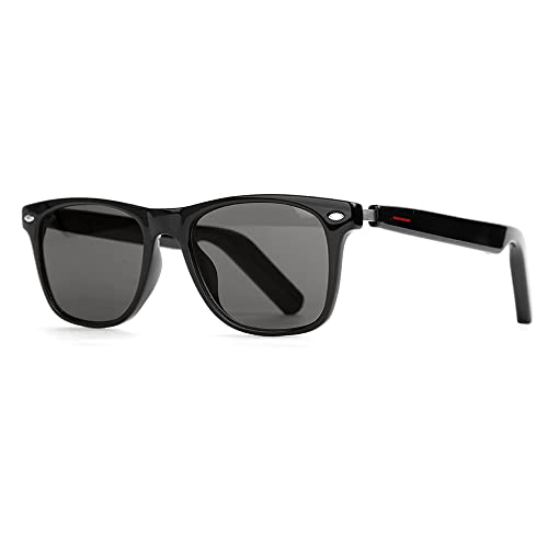 Image of Polarized Smart Glasses for Men Women with AAC Speaker Open Ear Music Touch Control Remote Photo Hand-Free Calling, Unisex Audio Intelligent Bluetooth 5.0 Sunglasses, Great Gift for Friends