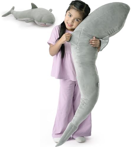 Almohada Gigante De Peluche Tiburón 30 Pulgadas: El Compañero Suave Para Dormir Y Abrazar Almohada Gigante De Peluche Tiburón 30 Pulgadas: El Compañero Suave Para Dormir Y Abrazar