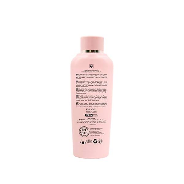 Rosense Rosenwasser 300 ml – feuchtigkeitsspendendes Gesichtswasser zur Gesichtsreinigung Gesichtspflege 100% naturrein… – Bild 3