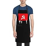 Schürze Südasiatisches Banner Grillschürze Kann Hände Abwischen Einfach Schürze Herren & Damen, Für Café, Restaurant, Gartenarbeit, 52x72cm
