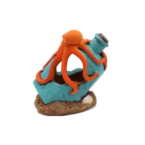 Octopuses Aquarium Stone Resin Decors for Modern Fish Tanks Landscaping