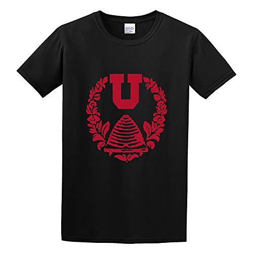 University of Utah Unisex 100% Cotton Short-Sleeve T-Shirts Black S