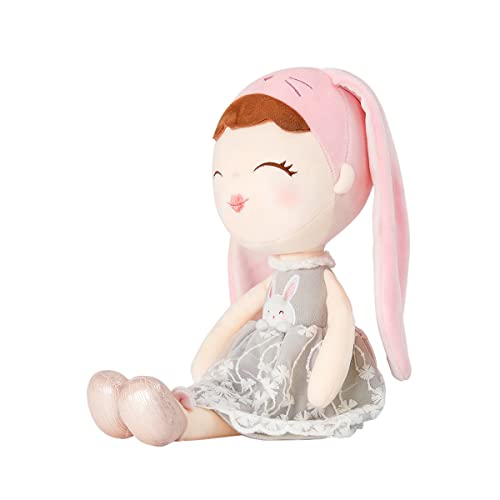 15" Stuffed Doll Soft Plush Toy Girls Rabbit Toys First Plush Rag Doll Toys For Little Girls Sleeping Cuddle Buddy Doll Gifts #TOP1