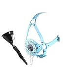 Head Harness Mouth Gag Plug with Funnel Urinal Piss Bondage Gear Accessories BDSM Fetish Couple Sex Play Slave Restraints Toys for Men Women