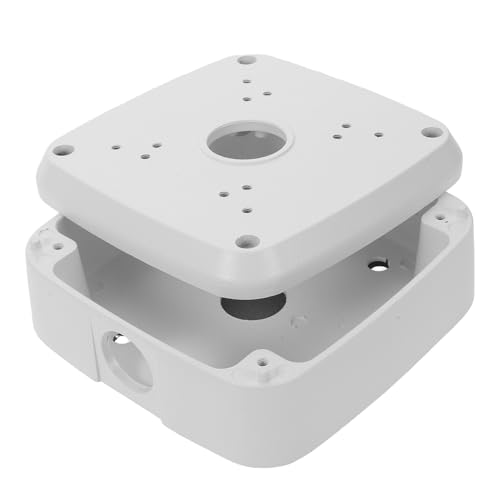 Support caméra en aluminium blanc avec socle de fixation étanche