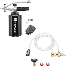 PWACCS Pressure Washer Foam Cannon Dual Connector Accessory, Power Washer Double Tip Attachment for Adjustable Foam Blaster,Chemical Injector Kit for Pressure Washer, Downstream Injector