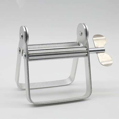Exprimidor de pasta de dientes de acero inoxidable duradero de dos piezas 4