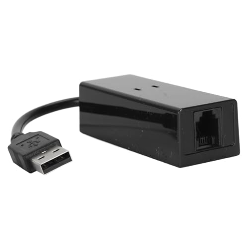 Sxhlseller Modem de transfert de données externe USB 56 K pour 10, 8, 7, Vista, XP, multilogiciel, compatible avec modem fax d'ordinateur portable