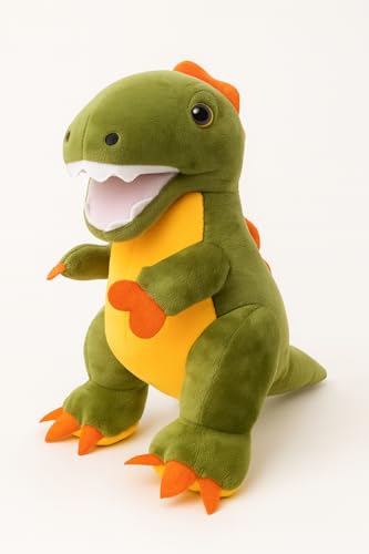 Image of Blue Penguin Plush Stuffed Animal, Cute Smiling Face Design with Yellow Beak and Feet, Soft Cuddly Toy for Kids (DINASOR OLIVE30CM-1)