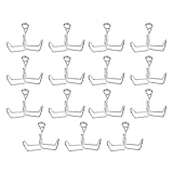 WRITWAA Wasserschlauchklemme 15 Stück Federbelastete Absperrclips für Präzise Wasserflussregulierung im Labor und Garten mit Rostfreiem Edelstahlmaterial