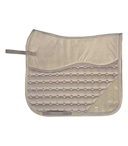 Tapis de selle dressage Kingsland KLOdessa marron clair pour cheval