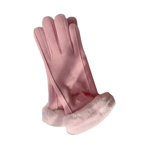 2 guantes de ciclismo con forro polar cálido, resistentes al viento, guantes cálidos para deportes de invierno y uso diario