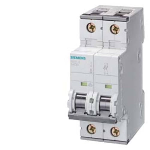 Interruptor Siemens 10ka curva B con acoplamiento de accesorios para proteger líneas de 6A