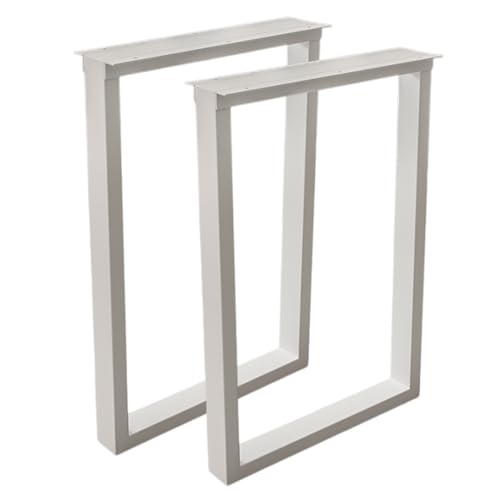 AEGCAOJH Juego de Patas de Mesa de Metal Resistentes de Acero Industrial para Escritorio, Ideal para Bricolaje, Mesa de Comedor y de Centro, Banco de Trabajo, Color Blanco (30 cm/11,8' x 72