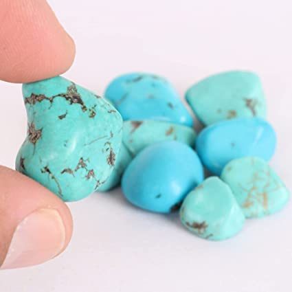 REAL-GEMS AAA & Very Natural Blue Turquoise 72.50 Carat Lot of 4 Pcs Stones Healing Crystals Turquoise Rough Loose Stones3