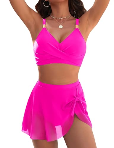 Blooming Jelly Womens 2 Piece Swimsuit Modest High...