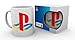 Produktbild Sony Tasse mit Playstation 1 Logo / Kaffetasse weiß, bedruckt aus Keramik im Geschenkkarton