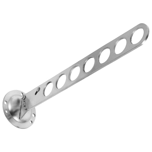 LALAFINA Perchero Ajustable de Pared 7 Ganchos de Acero Inoxidable, Colgador Multifuncional para Ropa en Apartamentos y Balcones