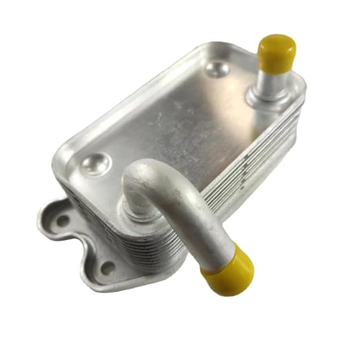 Radiador Refrigeración Enfriador Aceite Del Motor Para Volvo C70 S60 S80 V70 XC70 XC90 312019102 31201910 8653372 8677974 9497225(Plata)