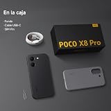 XIAOMI Poco X8 Pro Smartphone 12GB + 512GB, Processore Dimensity 8500-Ultra, Batteria da 6500mAh, Display AMOLED Ultra-Luminoso, Fotocamera Principale Sony IMX882 da 50MP con OIS, Nero - 6