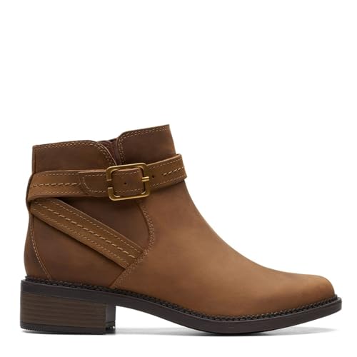Image of Clarks womens 26168079-dark Tan L Uniform Dress Shoe