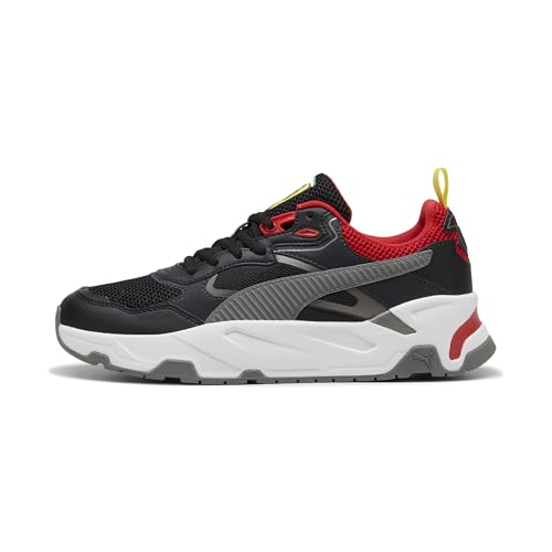 PUMA Tenis Ferrari Trinity para hombre, Negro Rosso Corsa, 42.5 EU