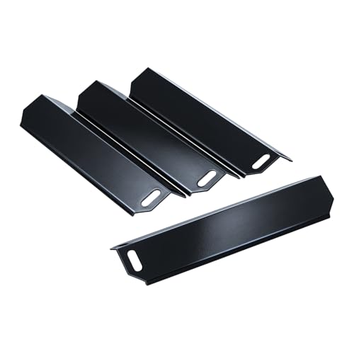 Grillflame 96251 GD4838SS-M Heat Tents Replacement Parts for Savor Pro Gas Grill Parts Heat Plates Porcelain Steel Savor Pro Parts GD4838SS-M 4 Burner Heat Shields Flame Tamers Guards Accessories