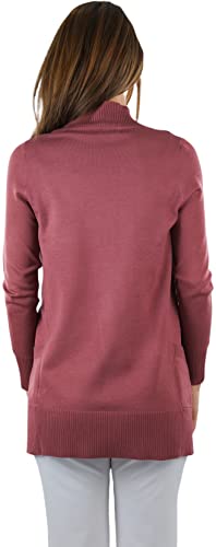 Image of ToBeInStyle Women's Long Sleeve Rib Banded Open Sweater Cardigan