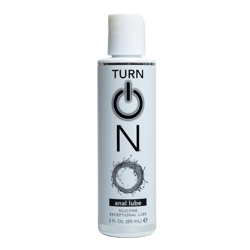 Turn On Silicone-Based Anal Personal Lubricant | Long-Lasting Glide for Backdoor Comfort, Condom Safe Lube for Men, Women & Couples, 3 fl oz