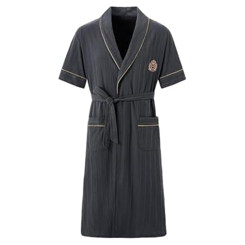 Generic KM Men's Lightweight Cotton Bathrobe Cover