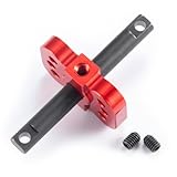 JGGZONE Aluminum Differential Locker Spool Diff Case Mounts for 1/10 Scale Tra-xxas Slash 2WD Rustler Stampede VXL Bandit Car Truck Upgrades Parts (Red)