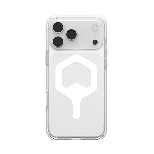 Image of Urban Armor Gear UAG Plyo Magnetic Compatible with Exclusive Cap, Rugged Slim Anti-Yellowing Transparent Clear Shockproof Military Grade Protective Case Designed for iPhone 17 Pro Max - Ice /White